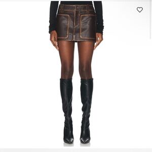 GRLFRND Dark Brown Leather Jacket